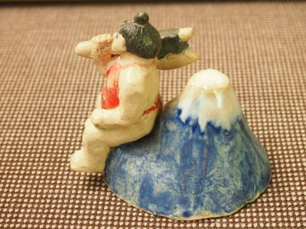 少し豊富な贈り物 巨匠 ハンドメイド 手作 陶芸品 金太郎と鯉のぼり 