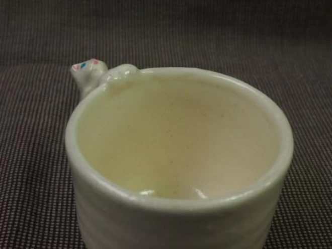 ねこカップ(白)